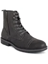 UNLISTED KENNETH COLE CAPTAIN BOOT MENS FAUX SUEDE ROUND TOE COMBAT & LACE-UP BOOTS