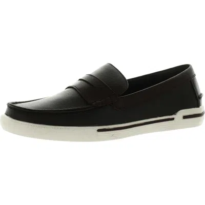 Unlisted Kenneth Cole Un-anchor Mens Comfort Insole Slip On Boat Shoes In Brown