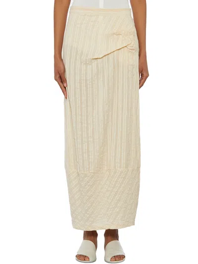 Un-namable Gonna In Lino E Seta In Multi