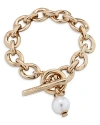 Uno De 50 Yolo Link Toggle Bracelet In 18k Gold Plated In Gold