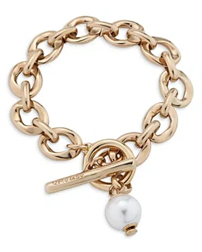 Uno De 50 Yolo Link Toggle Bracelet In 18k Gold Plated