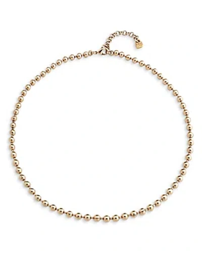 Uno De 50 Emotions Beaded Necklace In 18k Gold Plated, 17