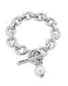 Uno De 50 Yolo Link Toggle Bracelet In Silver