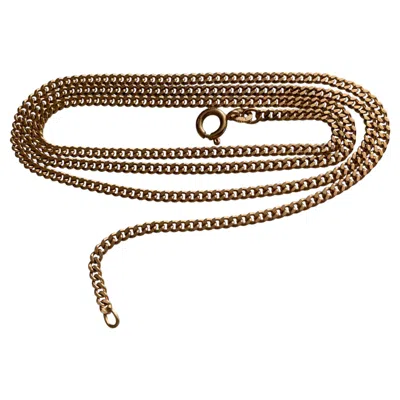 Pre-owned Unoaerre 18ct 750 Gold Curb 24" Chain. By  In Multiple