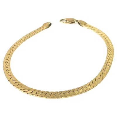 Pre-owned Unoaerre 9ct Gold Bracelet By Italian Goldsmiths  In Multi