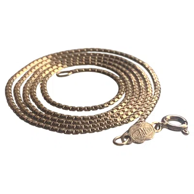 Pre-owned Unoaerre Vintage 9ct Gold Chain Necklace By , Italy, 24 Inches Long In Multi