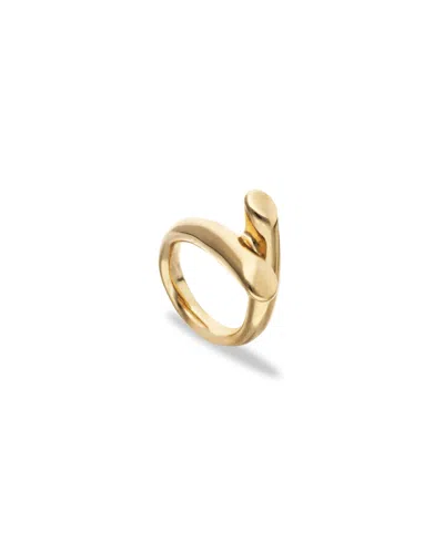 Unode50 18k Gold Alloy Ring In The Shape Of A Tube
