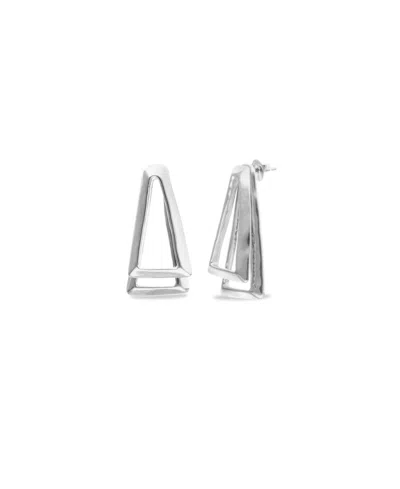 Unode50 18k Gold And Sterling Silver Plated Earrings
