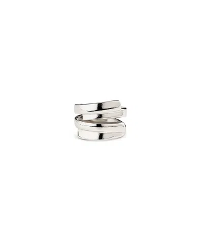 Unode50 18k Gold-plated & Sterling Silver-plated Irregular Ring