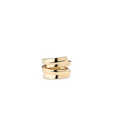 Unode50 18k Gold-plated & Sterling Silver-plated Irregular Ring