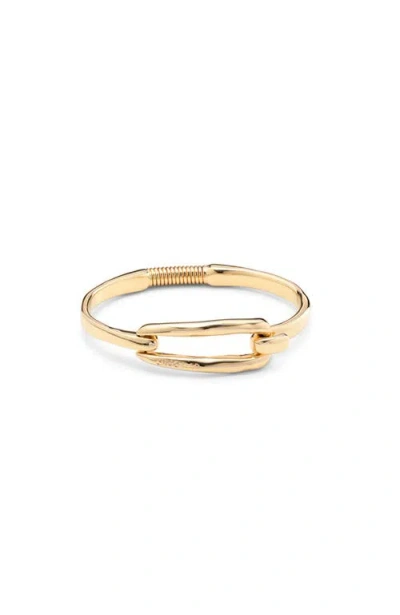 Unode50 18k Gold-plated Bangle Bracelet With Buckle