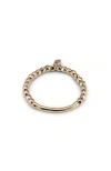 Unode50 18k Gold-plated Bead Bracelet In Gold