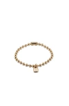 Unode50 18k Gold-plated Beaded Bracelet In Gold