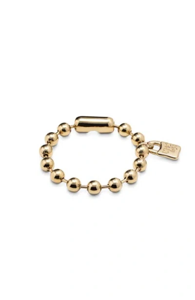 Unode50 18k Gold-plated Bracelet With Beads