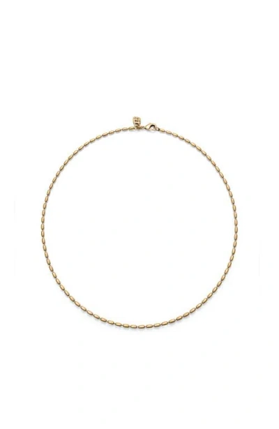 Unode50 18k Gold-plated Chain With Thin Oval Links And Carabiner Clasp