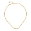 Unode50 18k Gold Plated Cylindrical Charm Necklace In Gold