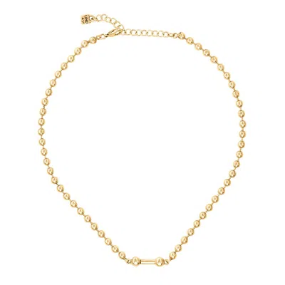 Unode50 18k Gold Plated Cylindrical Charm Necklace