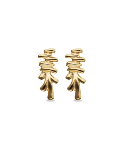 Unode50 18k Gold Plated Earrings In Metallic