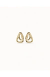 Unode50 18k Gold-plated Earrings With 2 Overlapping Links In Gold
