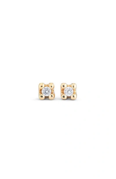 Unode50 18k Gold-plated Earrings With White Cubic Zirconia