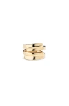 Unode50 18k Gold-plated Irregular Ring In Gold