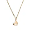 Unode50 18k Gold-plated Metal Alloy And Medium Sized Heart Necklace In Gold