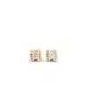 Unode50 18k Gold-plated Metal Alloy And White Zircon Earrings In White