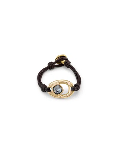 Unode50 18k Gold-plated Metal Alloy Oval Bracelet