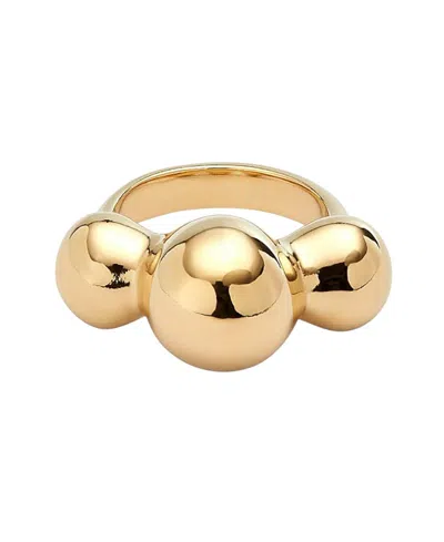 Unode50 18k Gold Plated Metal Alloy Ring With Three Central Balls