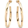 Unode50 18k Gold-plated Open Hoop Earrings In Gold