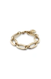 Unode50 18k Gold-plated Oval Link Bracelet In Gold