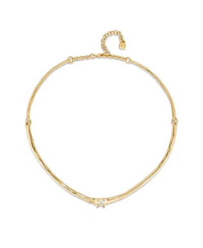 Unode50 18k Gold-plated And Silver Metal Alloy Rigid Necklace