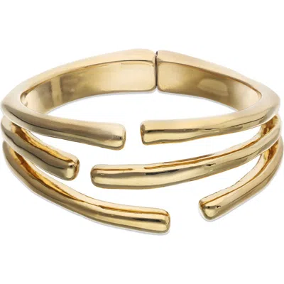 Unode50 18k Gold-plated Bracelet In The Shape Of Several Tubes