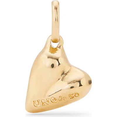 Unode50 18k Gold-plated Heart Shaped Charm