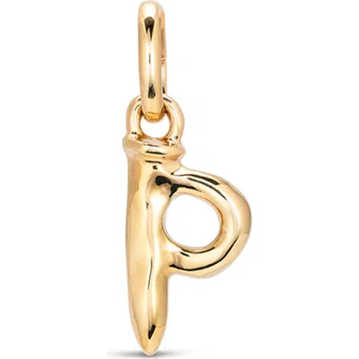 Unode50 18k Gold-plated Letter P Charm