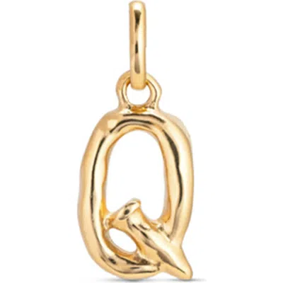 Unode50 18k Gold-plated Letter Q Charm