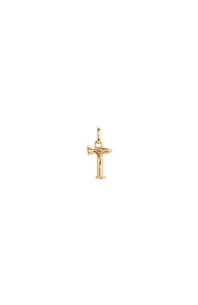 Unode50 18k Gold-plated Letter T Charm
