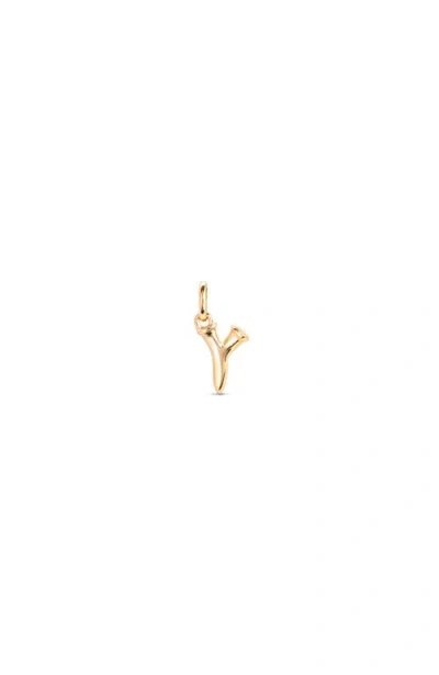 Unode50 18k Gold-plated Letter Y Charm