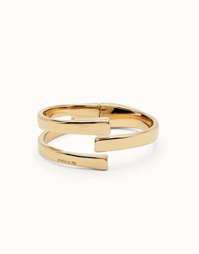 Unode50 18k Gold-plated Rigid Bracelet
