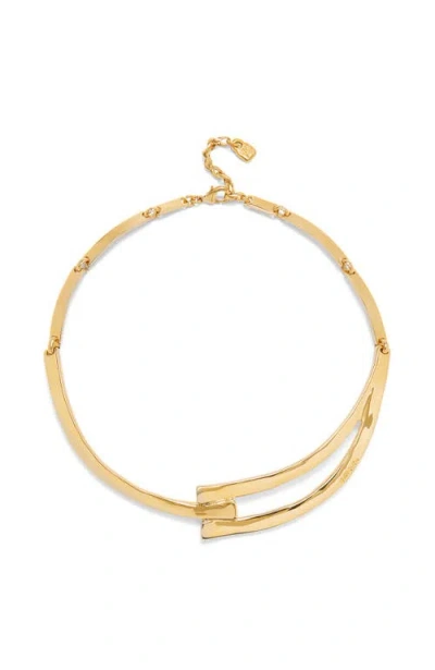 Unode50 18k Gold-plated Rigid Necklace