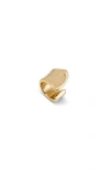Unode50 18k Gold-plated Split Ring In Gold