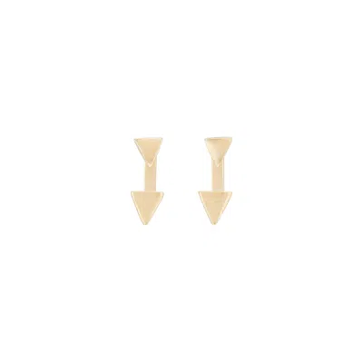 Unode50 Adjustable Triangle Gold Earrings