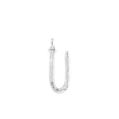 Unode50 Alphabetical Metal Pendant Charms In Silver U