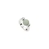 Unode50 Amazonite Halo Round Ring In Silver