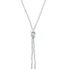 Unode50 Amazonite Moon Pendant Necklace In Silver
