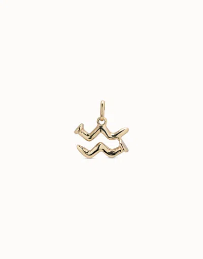 Unode50 Aquarius Shaped Charm In Black