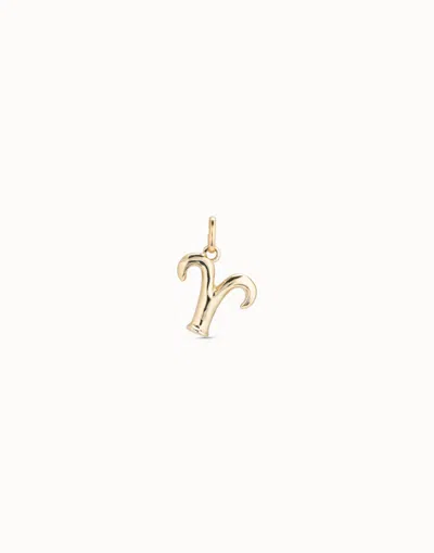 Unode50 Aries Shaped Charm In Gold