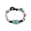 Unode50 Artisan Bead Double Strap Bracelet In Multi