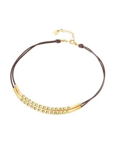 Unode50 Balance Necklace In Brown