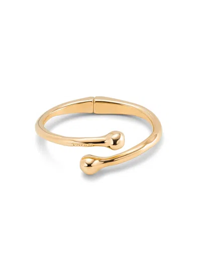 Unode50 Bangle Bracelet With Inner Spring In Gold